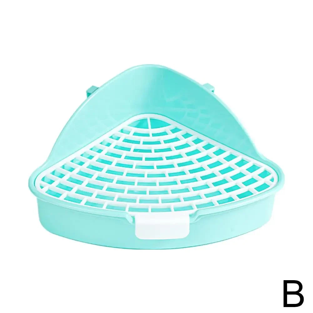Rabbit Litter Tray Toilet Animal Potty Trainer Bunnies Corner Toilet Box For Ferret Hamster Dragon Guinea Pig Toilet Bo E9f4