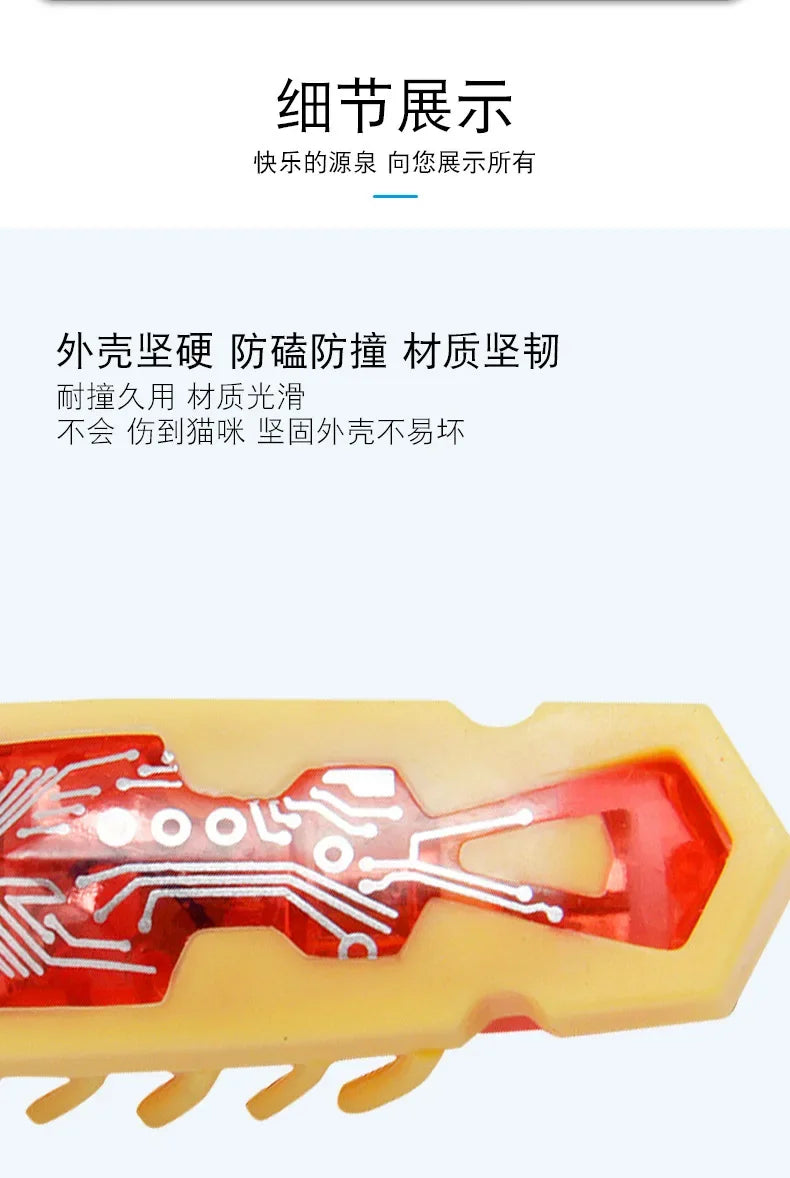 Funny Electric Bugs Cat Toy Automatic Escape Mini Robot Bug Vibration Insect Toys for Cats Battery Operated Cockroach Ladybug