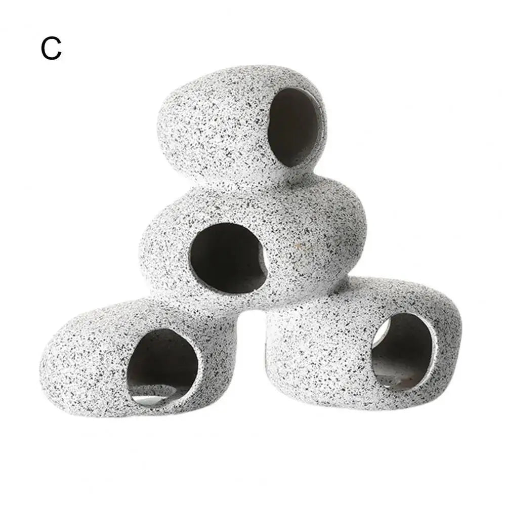 Clay Pot Aquarium Decoration Fish Shrimps Shelter House Quality Ceramics Fish Tank Cave Stone Landscaping Decoration Ornaments