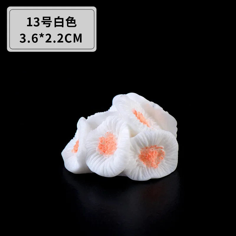 수족관 Simulation Resin Coral Ornaments Fish Tank Artificial Desktop Adornment Cute DIY Aquarium Background Landscape Decoration