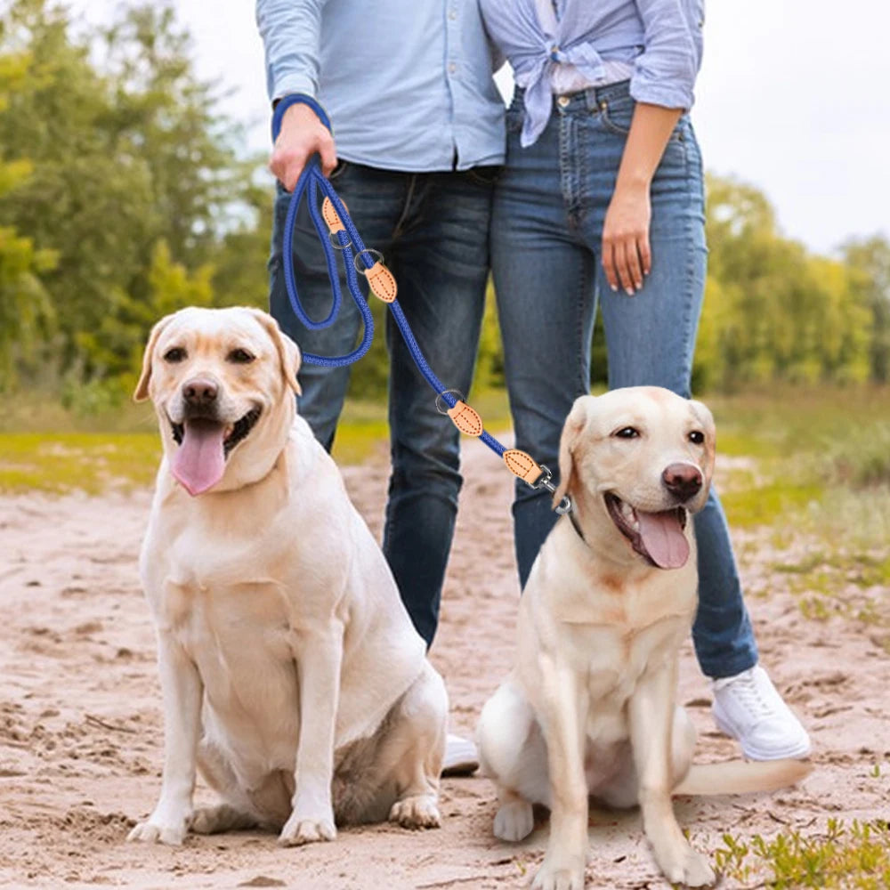 2nd Multipurpose Big Dog Double Leash Generation Medium Adjustable and Nylon Luxury Hands Free Leash for 2 Dogs