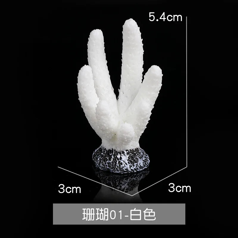 Aquarium Artificial Coral Fish Tank Resin Simulation Coral Starfish Micro Landscape Ornament Reef Aquatic Plants DIY Decoration