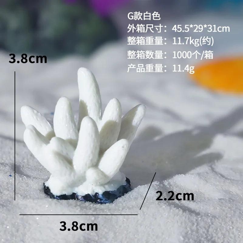Artificial Coral Fish Tank Decoration Starfish Resin Reef Landscape Aquarium Decoration Accessories Craft Tabletop Ornaments
