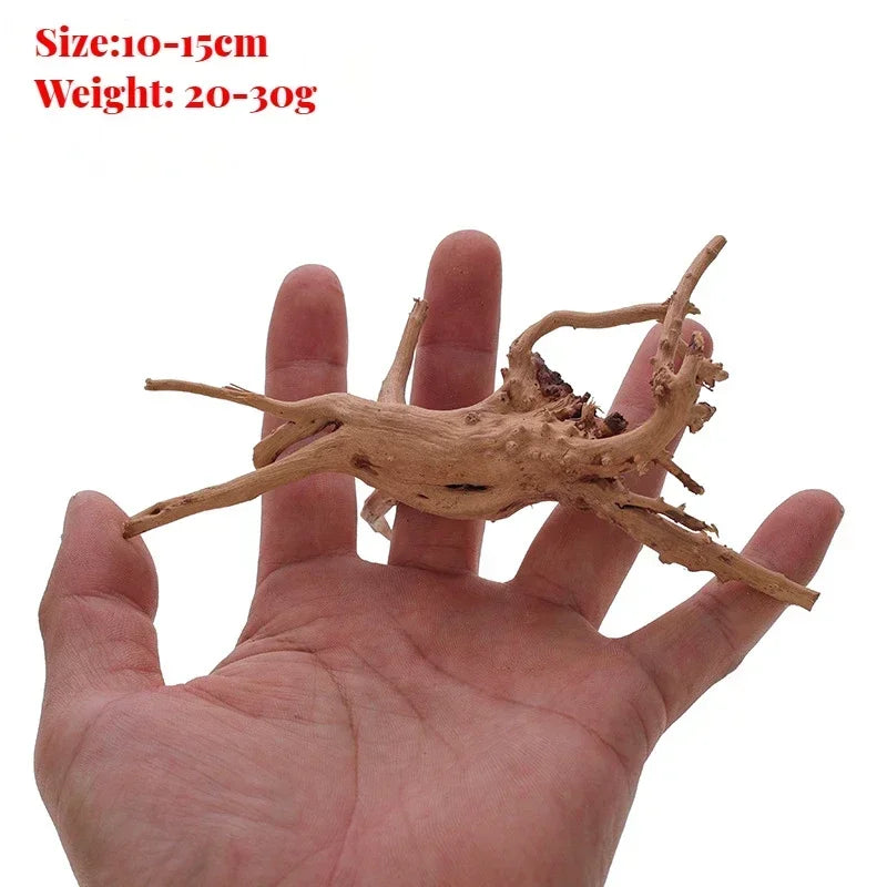 Natural Wooden Fish Tank Decorations Plant Stem Tree Trunk Driftwood Tree Aquarium Fish Landscaping Tree Roots Ornaments