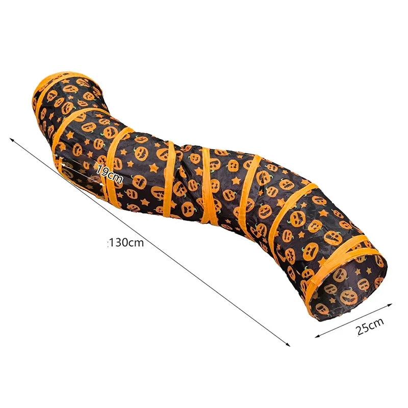 Collapsible Rainbow Cat Tunnel Pet Tube Play Toy Indoor Outdoor Kitty Puppy Toys for Puzzle Exercising Hiding Training Cat Toys