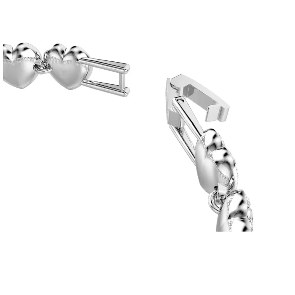 2025 New Ariana Grande Tennis Mixed Cut Heart Shaped Diamond Set White Bracelet Romantic Charm Accessories Gift