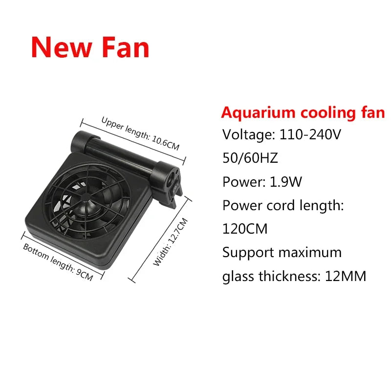 BOYU Aquarium fish tank automatic temperature control fan tank cooling aquarium fan water cooling mute 1 2 3 4 5 6