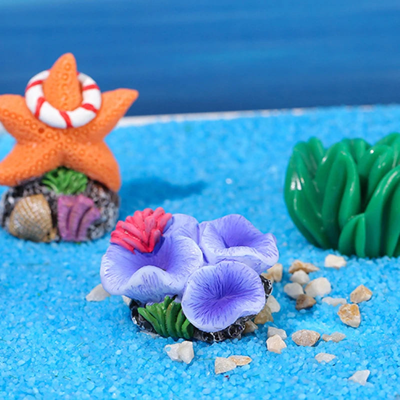 Aquarium Fish Tank Landscaping Decoration Resin Simulation Starfish Micro Landscape Small Ornaments Aquarium FishTank Decoration