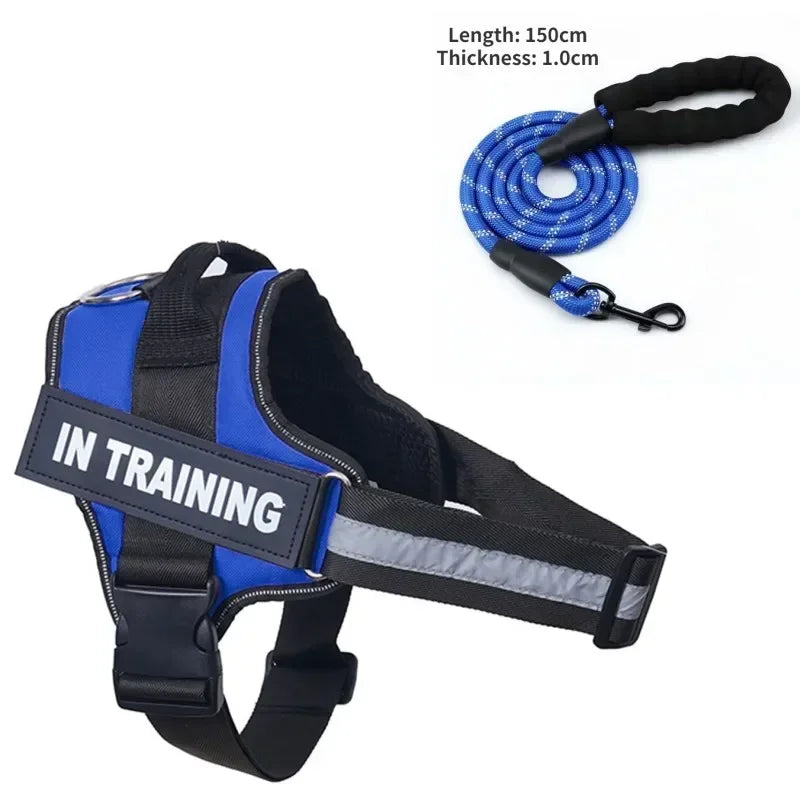 Dog collar Harness ID Custom Patch,Reflective Breathable No Pull Vest For Small Bag Dog，Dog Harness for puppy,Walk Dog Supplies