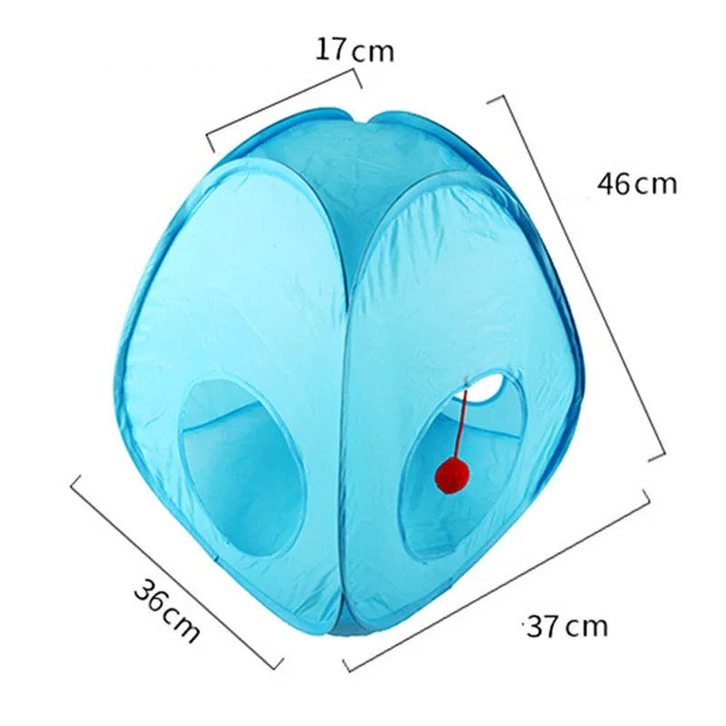 Collapsible Rainbow Cat Tunnel Pet Tube Play Toy Indoor Outdoor Kitty Puppy Toys for Puzzle Exercising Hiding Training Cat Toys