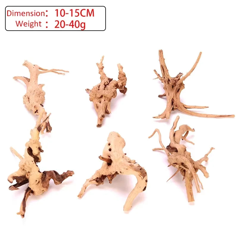 Natural Wooden Fish Tank Decorations Plant Stem Tree Trunk Driftwood Tree Aquarium Fish Landscaping Tree Roots Ornaments