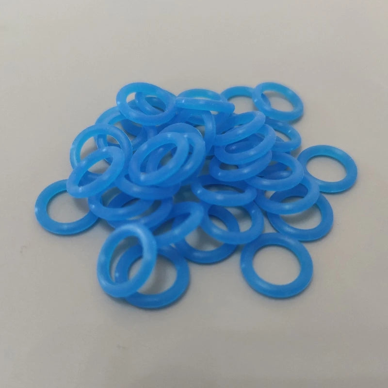 100PCS Pigeon Foot Rubber Ring Colorful Elastic Identification Rings for Carrier Pigeon Racing Pigeons Bird Appliances 8mm