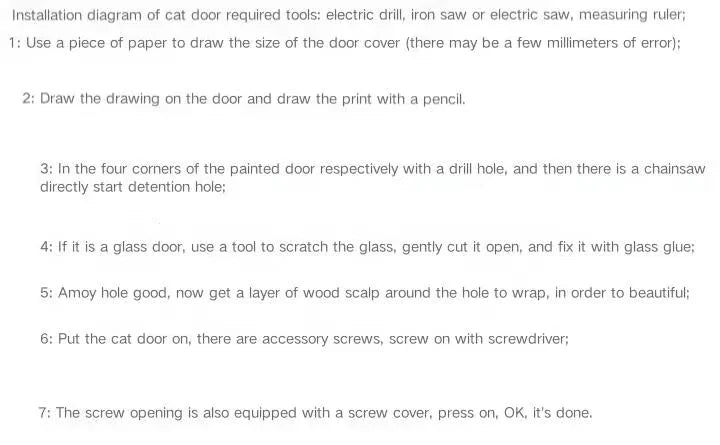 2629330105003+3 Dog Cat Flap   Way Security Lock Flap Door for Cats Kitten ABS Plastic Small Pet Gate Door Kit Cat