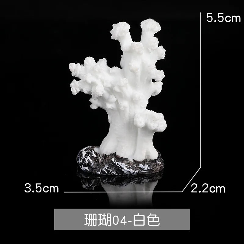 Aquarium Artificial Coral Fish Tank Resin Simulation Coral Starfish Micro Landscape Ornament Reef Aquatic Plants DIY Decoration