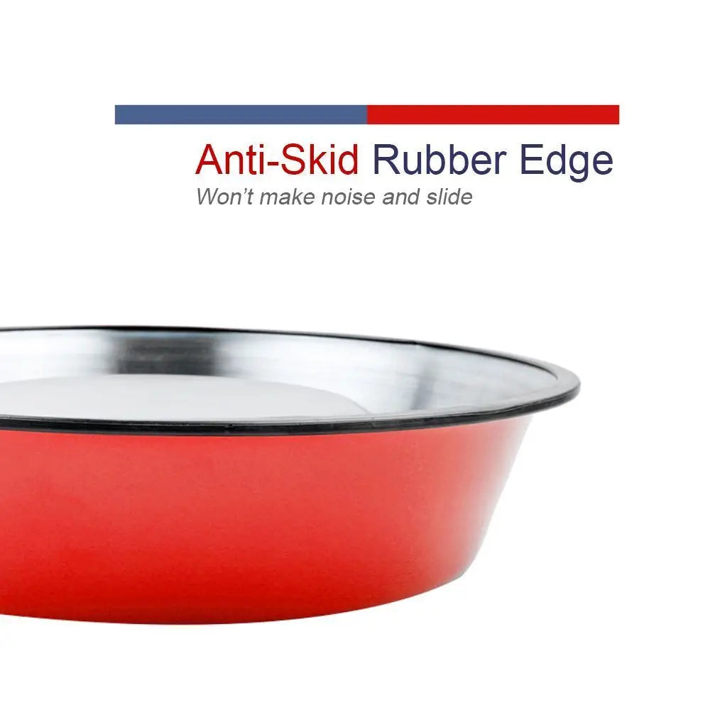 Stainless Cat Bowls Pet Steel Bowl Set Food Water Bowl for Dogs and Cats Anti-skid Cats Supplies