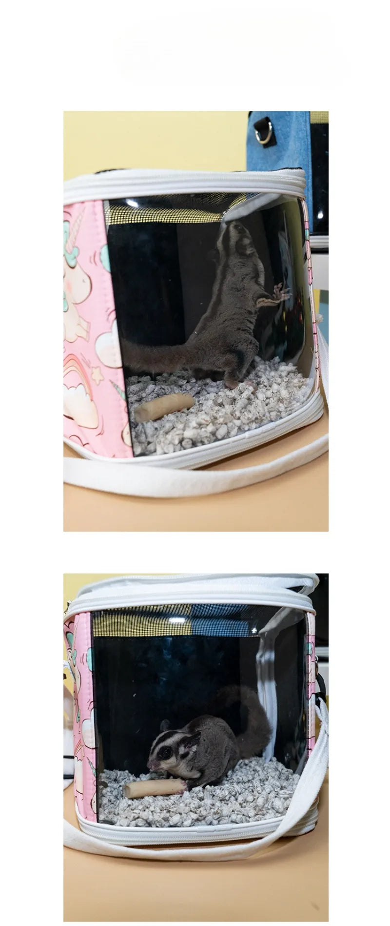 Portable Pet Bird Cage Parrot Breathable and Detachable Hamster Flying Kangaroo Travel Bag Pet Accessories Guinea Pig  Pet Bag