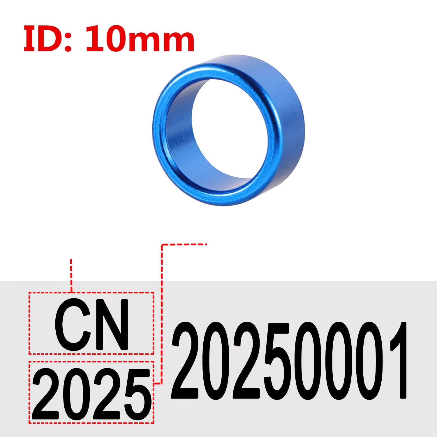 Customize Inner Diameter 8mm/10mm Aluminum Pigeon Foot Ring  Print ''Country Code + Year + Serial Number" Bird Foot Ring 30 Pcs