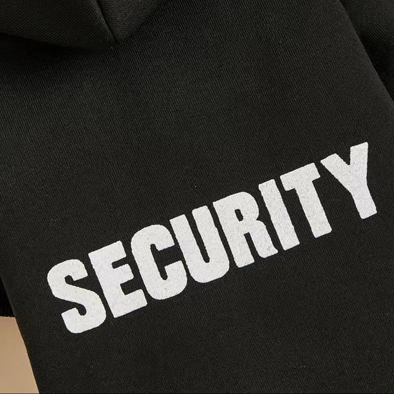 Security Dog Clothes Small Large Dogs Hoodie Coat Chihuahua Dog Sweatshirt French Bulldog Warm Puppy Clothes For Dog XS-9XL