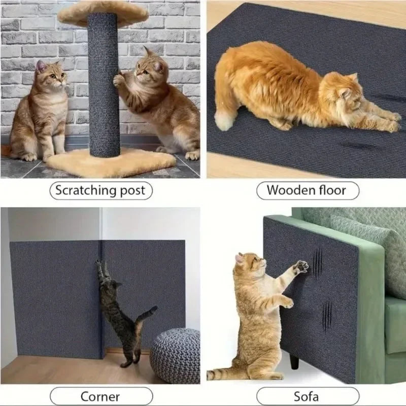 Self-Adhesive Anti Cat Scratch Sofa DIY Cats Scratch Protection Paws Sharpen Trimmable  Carpet Cats Scratch Board ﻿Roll Shipment