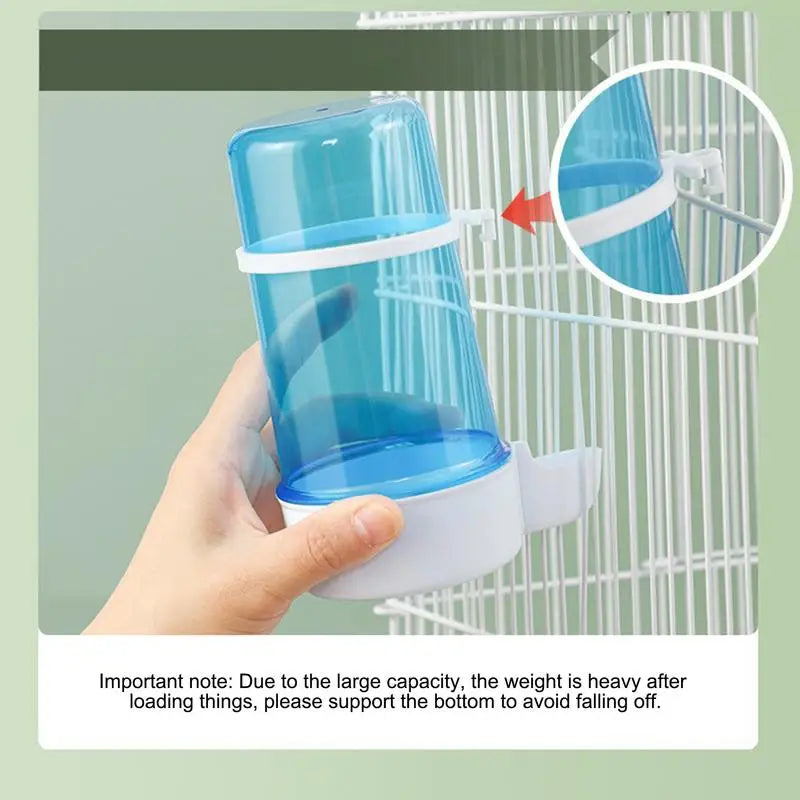 415ml Parakeet Water Dispenser Automatic Bird Feeder Large Capacity Pets Feeding Supplies For Lovebirds Budgie Parrots Bird