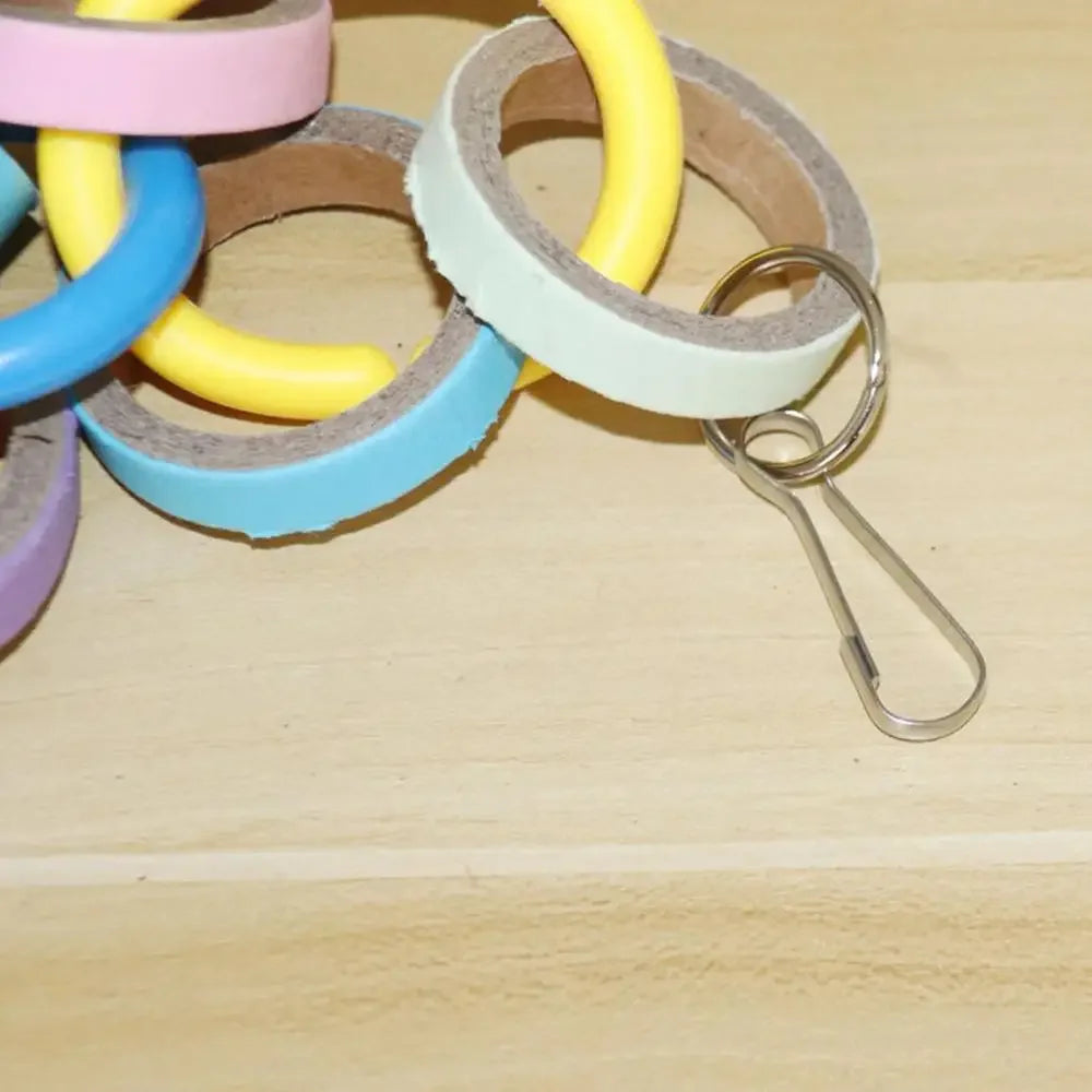 Parrot Toys For Large Birds With Metal Hook Colorful Chewing Parrot Toys Parrot Toy Bird Toy For Parrots Bird Cage Accessories