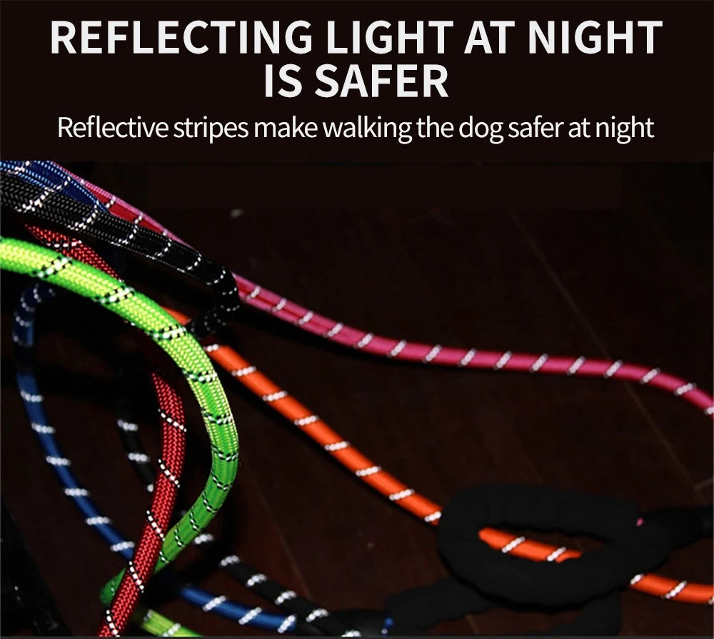 Dog Leash 120/150/200/300cm Nylon Pet Leashes Reflective Dog Leash For Medium Small  Large Dog Leashes Ropes Pet Accessories