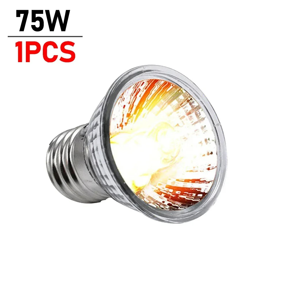 5/1PCS UVB Reptile Heating Lamp Bulb Turtle Basking Promoting Pet Growth Lamp High Quality Sunlamp for Amphibians 25/50/75W