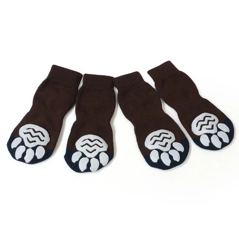 2XL-5XL Large Dogs Traction Control Cotton Socks Indoor Dog Nonskid Knit Socks for Labrador Pitbull Rottweiler German shepherd