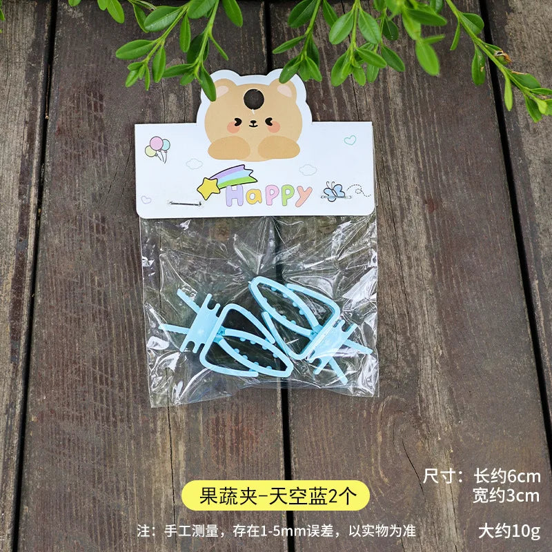 Cute Small Pet Bird Food Holder Parrot Fruits Vegetables Clip Cuttlefish Bone Feeder Device Clamp Bird Cage Accessories