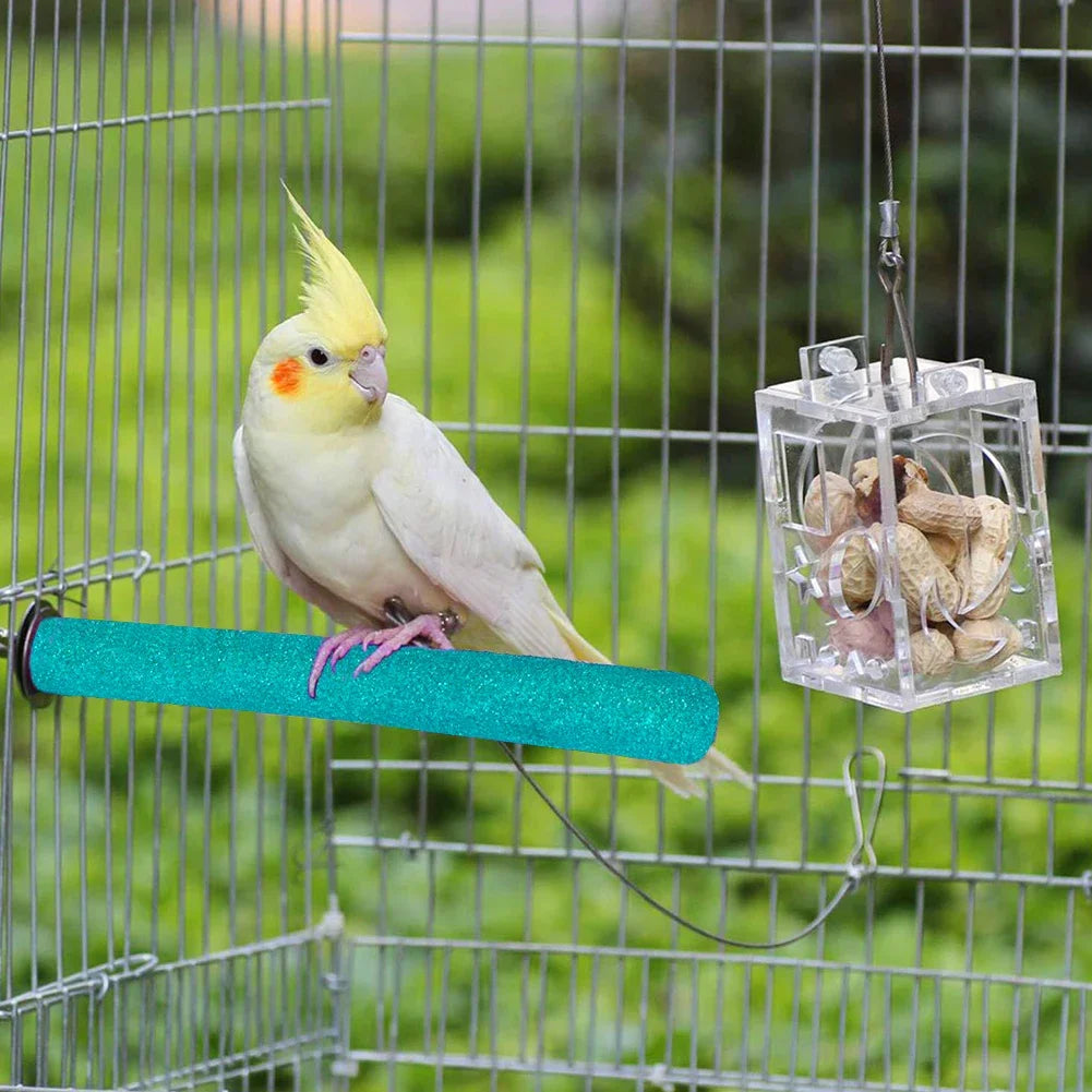 Bird Claw Beaks Grinding Bar Standing Stick Parrot Station Pole Bird funny Supplies Parrot Grinding Stand Claws Cage Accessories
