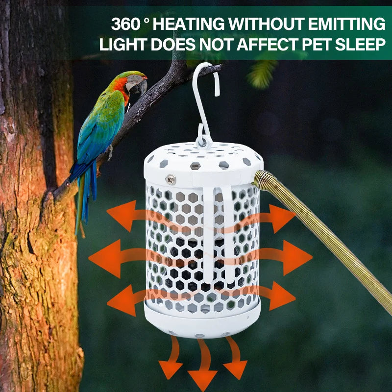 E27 Pet Animal Heat Lamp Preservation Cover Ceramic Lamp Anti-bite Anti-scalding Reptile Warm Lights Accessories Bird Supplies