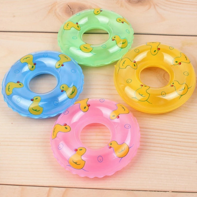 Summer Turtle Water Play Kayak Toys Mini Swimming Ring Aquarium Fish Tank Pool Floating Objects Decorative Ornament For Fish New