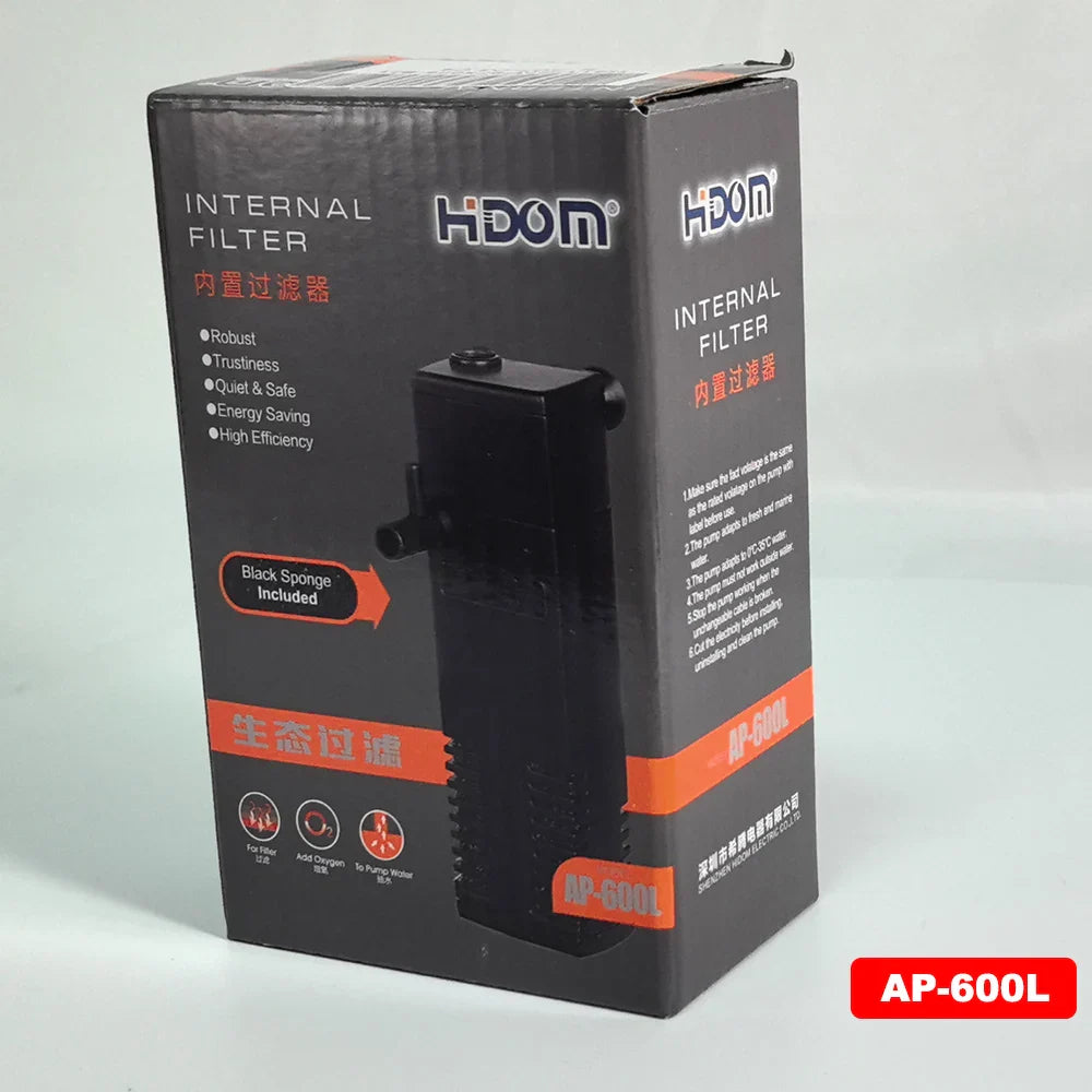 Low Level Water Submersible Water Filter Pump Turtle Tank Filter Aquarium Fish Tank Vertical Oxygen Increasing Pump EU Plug 3W