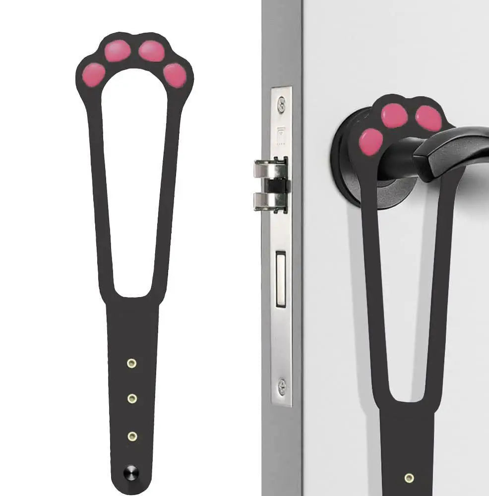 Cat Door Holder Latch Adjustable Dog Door Stopper Elastic Gate Lock Flex Latch Strap Keep Dog Out From Entering Pet Gate Supply