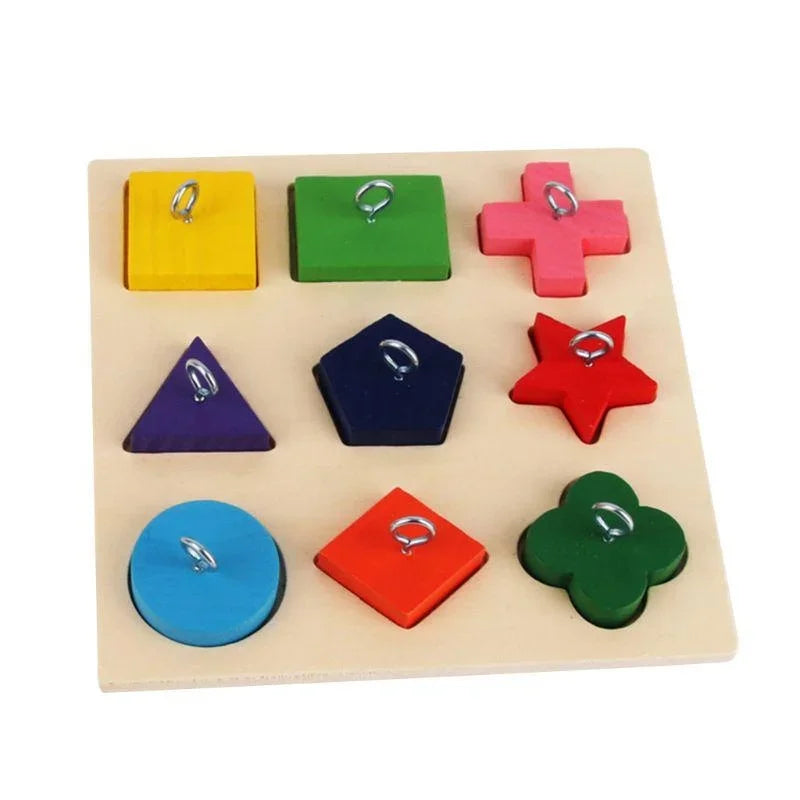Parrot Educational Toys Parrot Interactive Training Toys Wooden Block Birds Puzzle Toy Bird Supplies
