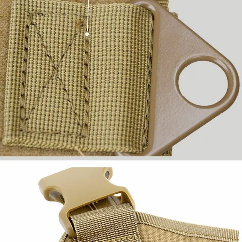 Tactical Vest Dog Clothing Large Dog Pet Chest Harness Vest Style Vest Detachable Outdoor Portable Comfortable Neck Protection