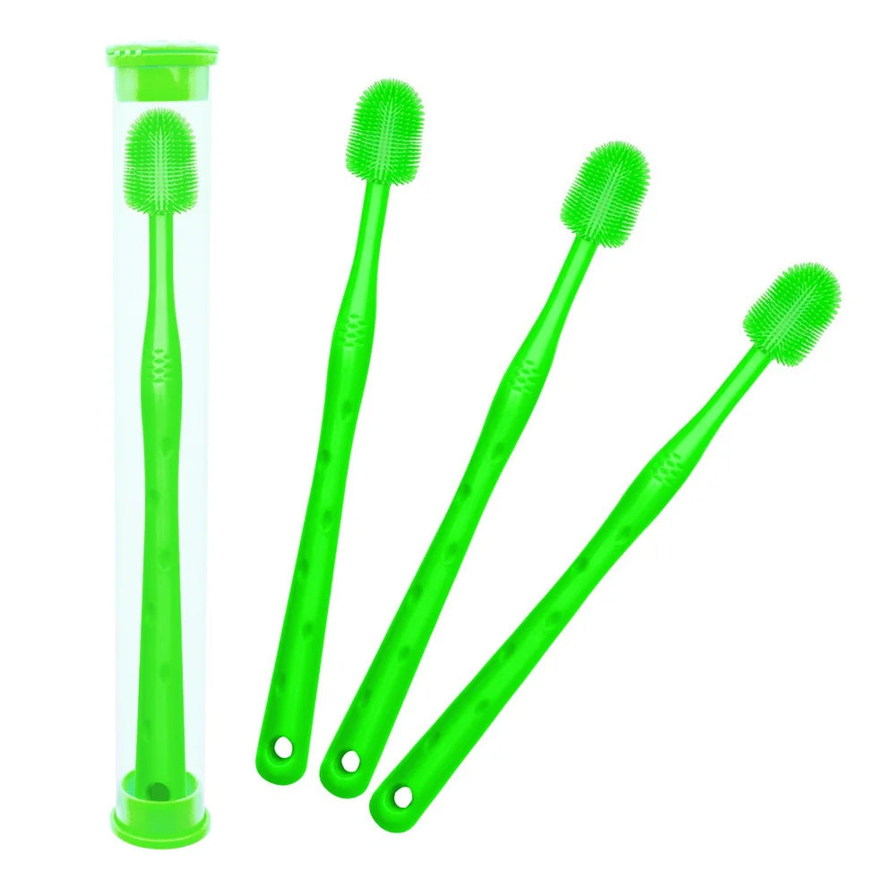 360 ° Dog Cat Toothbrush Pet Puppy Super Soft Nylon Tooth Brush Tartar Cleaning Tongue Coating Remove Bad Breath Tooth Brush