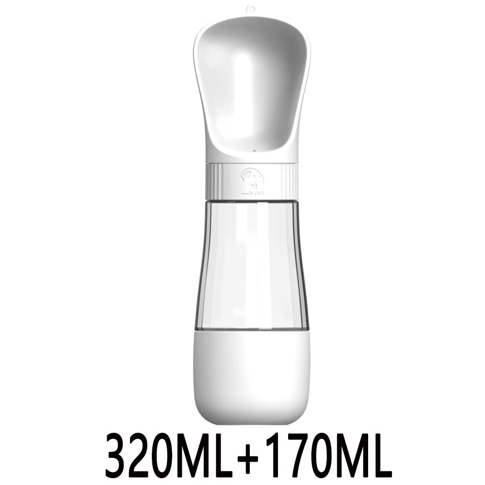 Twist Open Dog Water Bottle Portable Drinking Water Feeding Food Bowl Traveling Walker Dog Accessories Outside Puppy Pet Bottle