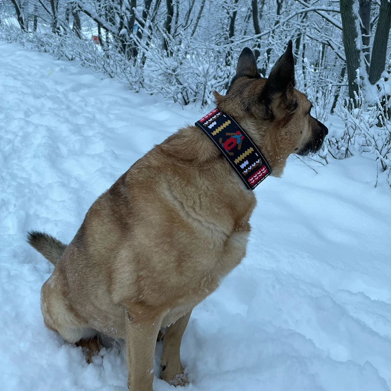 Fashion Big Dog Collar Reflective Adjustable Pet Collars for Small Medium Large Dogs German Shepherd Whippet Pets Accessories