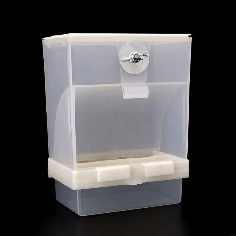 C90A Acrylic Bird Feeder Large Capacity Clear Container Automatic Dispenser
