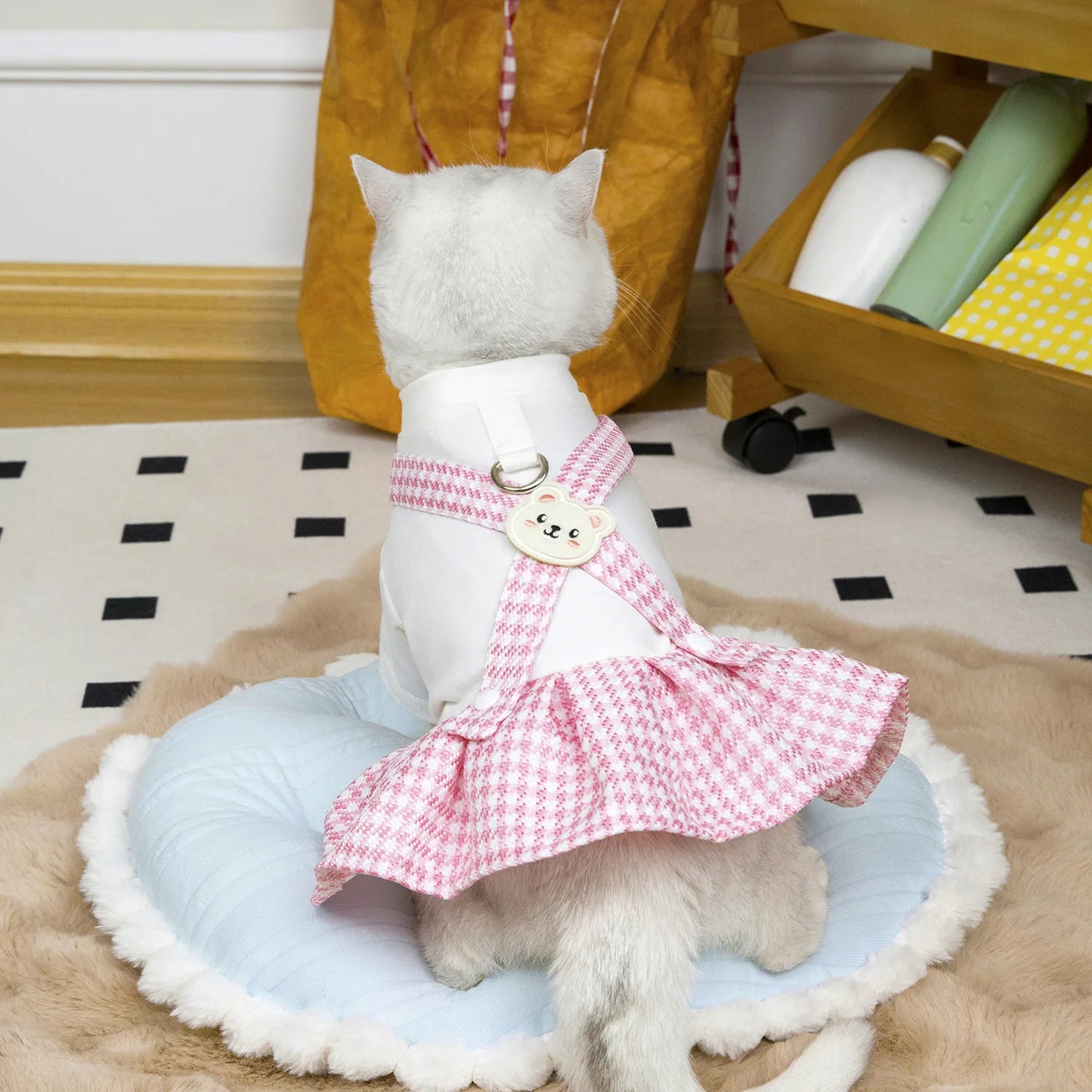 Spring Dog Cat Clothes for Cats, Luxury Brand Design Pet Cat Overalls Dress Puppy Princess Tutu Skirts Small Dog Kitten Costume