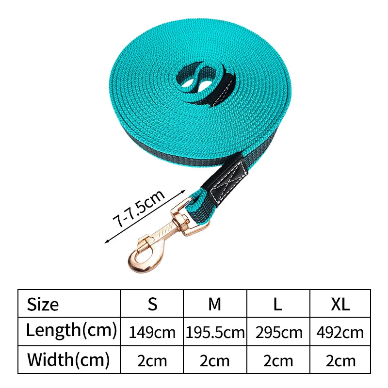 Long Dog Leash Lead Towing Rope Walking Training Strap Durable Strong Leashes Anti-slip Pet Traction Accessories 1.5M/2M/3M/5M