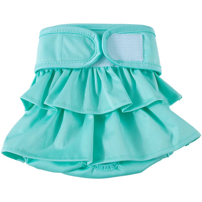 Adjustable Dog Diapers Female Reusable Washable Diapers Dog For Small Middle Solid Color Dog dress Cutey Pet supplies