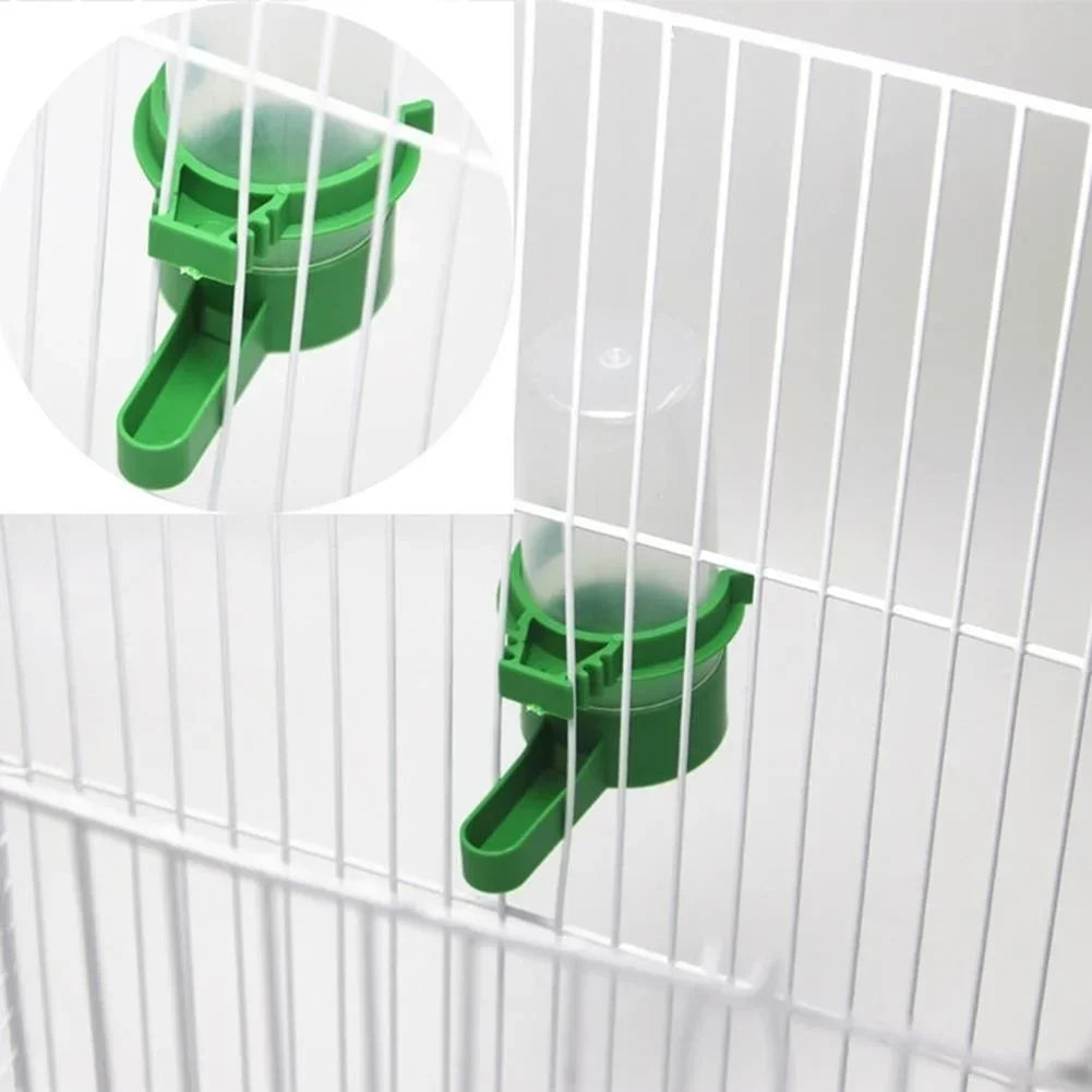 1Pc Bird Feeder Waterer Drinker Pet Clip for Bird Feeder Parrot Pet Water Dispenser Agricultural Equipment (size:M/L)
