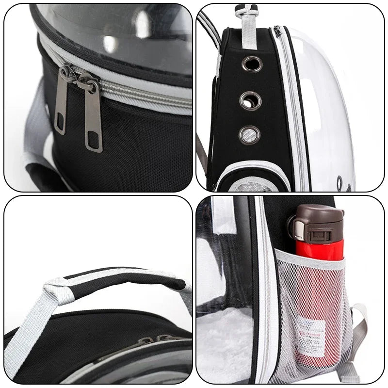 Pet Carrying Bag Space Pet Backpacks Breathable Portable Transparent Backpack Puppy Dog cat Transport Carrier Space Capsule Bags