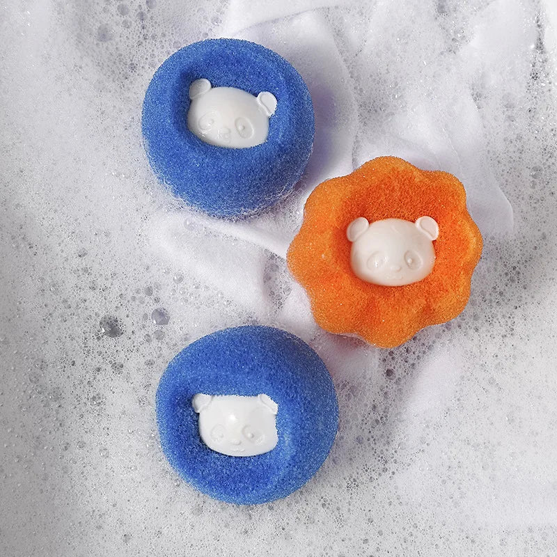 Cat Hair Remover Reusable Ball Wool Sticker Cats Hair Removal Pet Fur Lint Catcher Cleaning Tools Laundry Washing Machine Filter