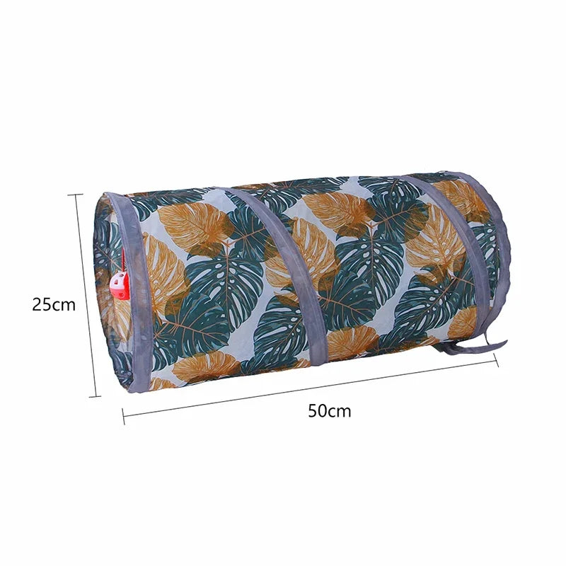 Collapsible Rainbow Cat Tunnel Pet Tube Play Toy Indoor Outdoor Kitty Puppy Toys for Puzzle Exercising Hiding Training Cat Toys