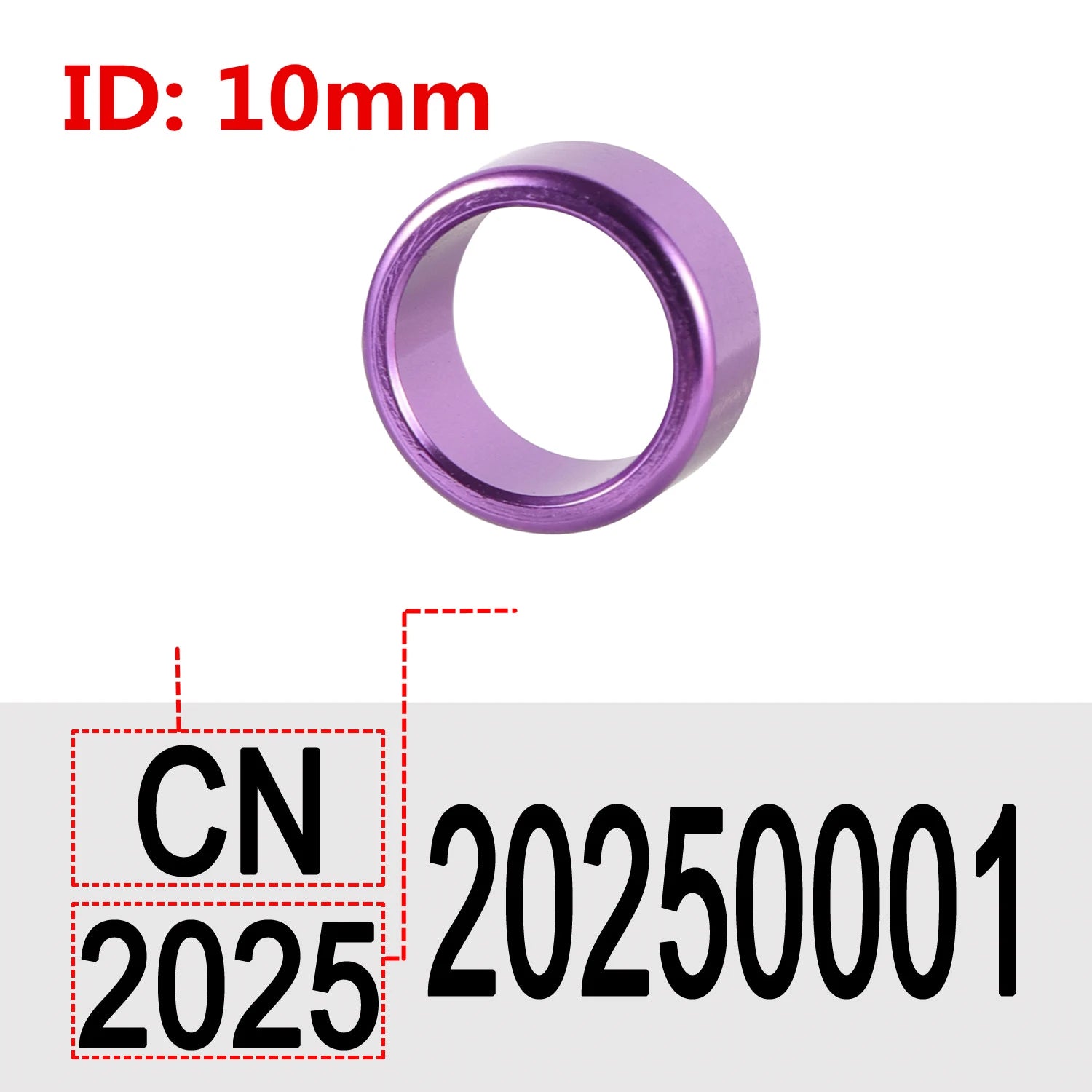 Customize Inner Diameter 8mm/10mm Aluminum Pigeon Foot Ring  Print ''Country Code + Year + Serial Number" Bird Foot Ring 30 Pcs