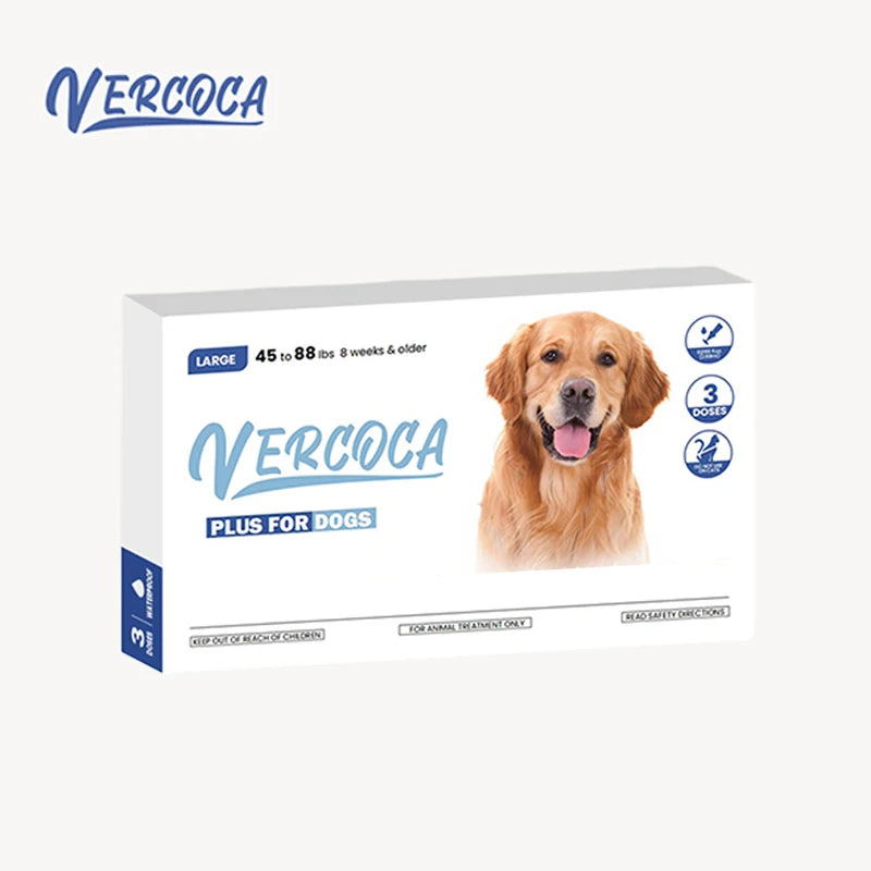 Economical 3 tube one Box Flea Drops Itching Relief Outdoor Mosquito, Mites and Flea Repellent Drops I Large Size Dogs