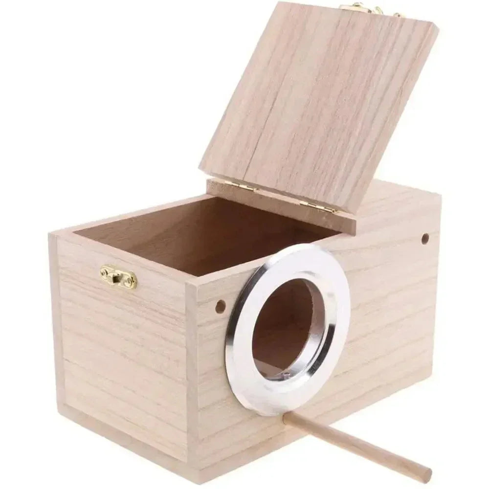 Bird Breeding Box Cage Nest For Parrot Nesting House Wooden Lovebirds Finch Home Tools